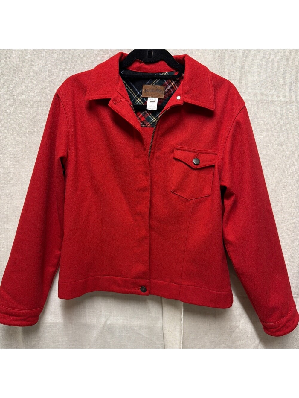 Pendleton Made in the USA Vintage 90’s Women’s Red Wool Jacket Sz Med